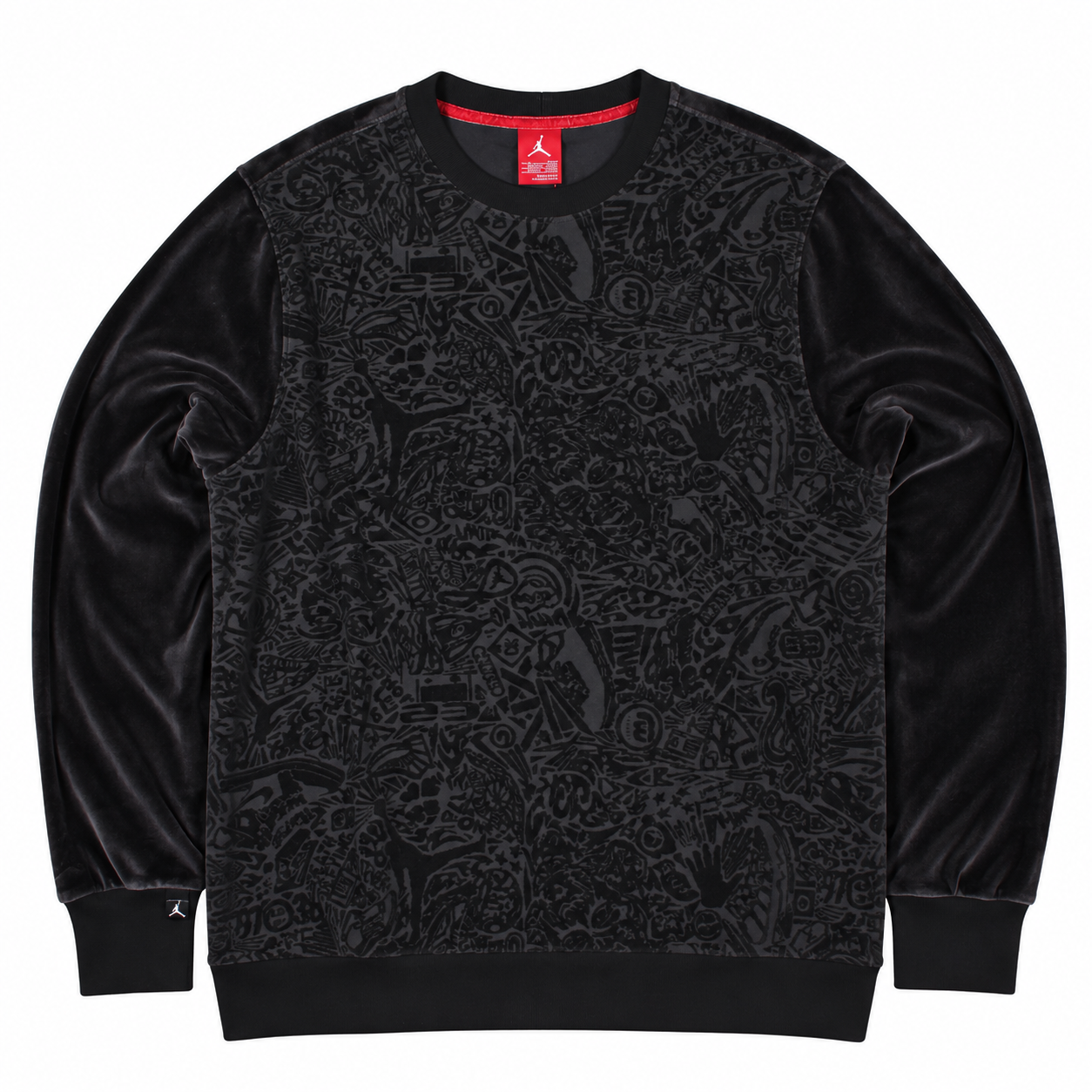 Nike Jordan Mens Velour Sweatshirt