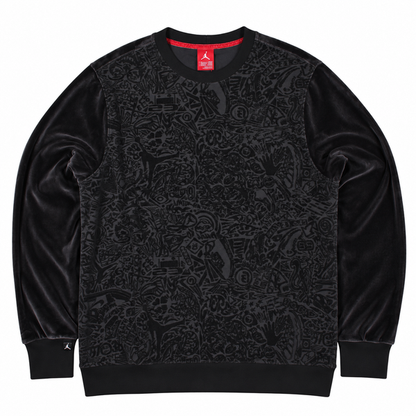 Nike Jordan Mens Velour Sweatshirt