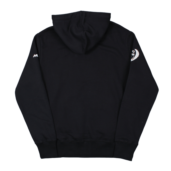 Rear view of the Musto Ocean race hoodie in Black