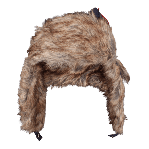 Front view of the Musto trapper hat showing the faux fur