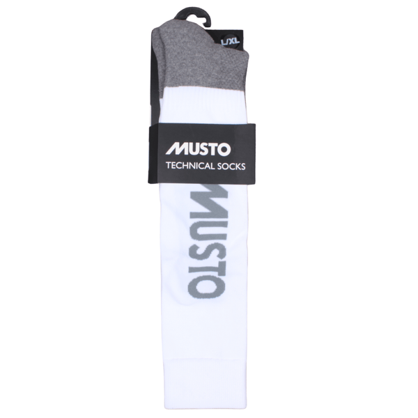 Front view of the Musto Technical Socks In White